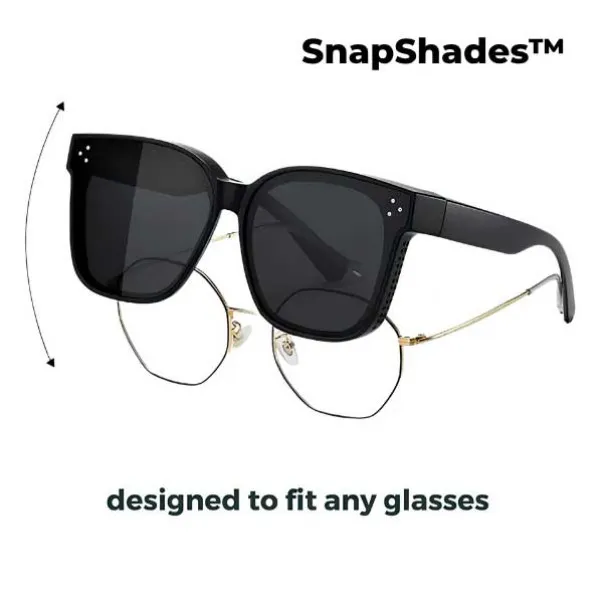 SnapShades™ slnečné okuliare na nosenie cez dioptrické okuliare